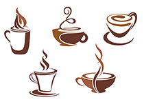 دانلود وکتور زیبا با موضوع چای و قهوه