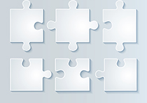 دانلود وکتور پازل 3بعدی خام