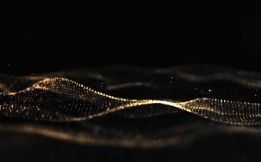 عکس بک گراند پارتیکل های مشکی طلایی