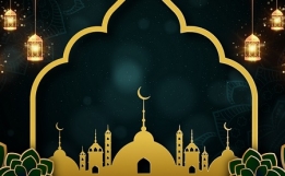 عکس مسجد و فانوس موضوع عید مبارک