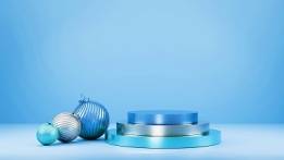 عکس پس زمینه سکو معرفی محصول تم رنگی آبی