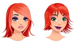 20 وکتور آواتار چهره و صورت زن زیبا