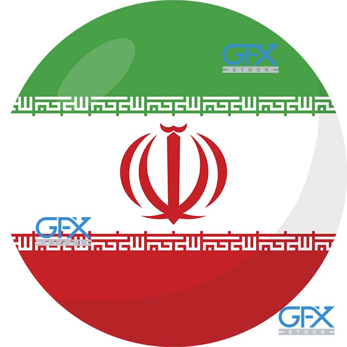 دانلود عکس png پرچم ایران دایره ای