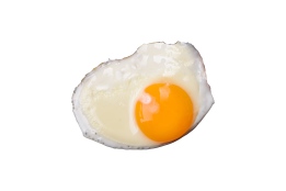 عکس صبحانه با تخم مرغ انگلیسی در بک گراند سفید