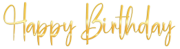 فایل PNG متن تولد happy birthday دوربری شده