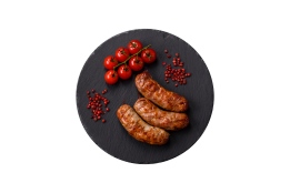 عکس تبلیغاتی سوسیس کبابی با گوجه فرنگی