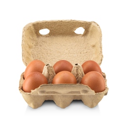 عکس خام تخم مرغ محلی در بک گراند سفید