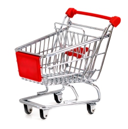 عکس سبد خرید فروشگاهی در بک گراند سفید