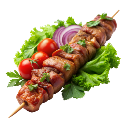 فایل PNG عکس کباب گوشت و سبزیجات