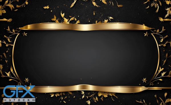 فریم عکس طلایی و مشکی لاکچری