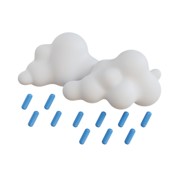 PNG کارتونی بارش باران با کیفیت بالا