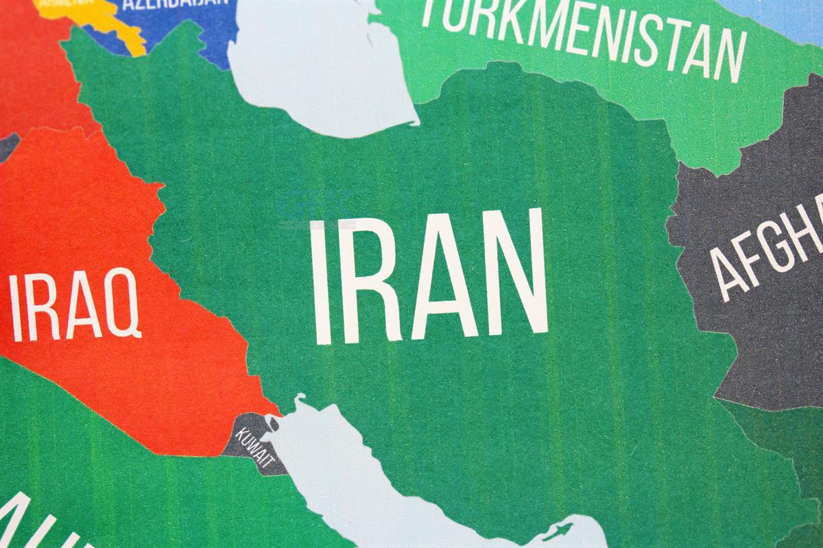 نقشه ایران و همسایگان - Iran Neighbor Map 2026