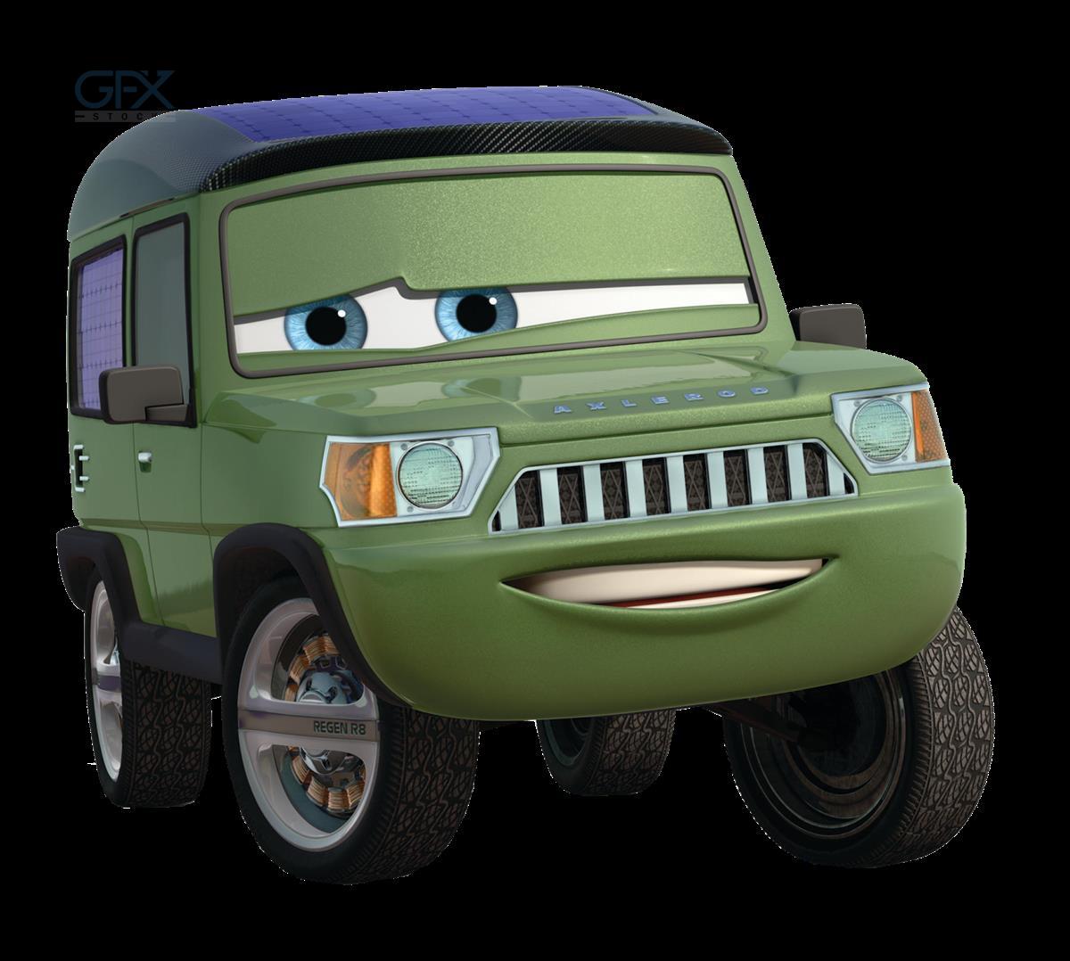عکس دوربری شده Miles Axlerod انیمیشن Cars PNG