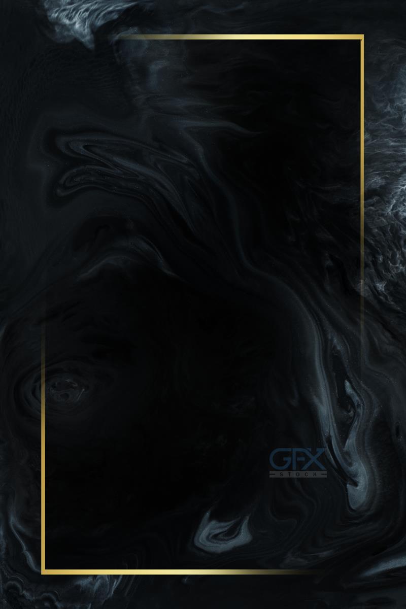 بک گراند Black Marble Texture با Golden Frame لوکس