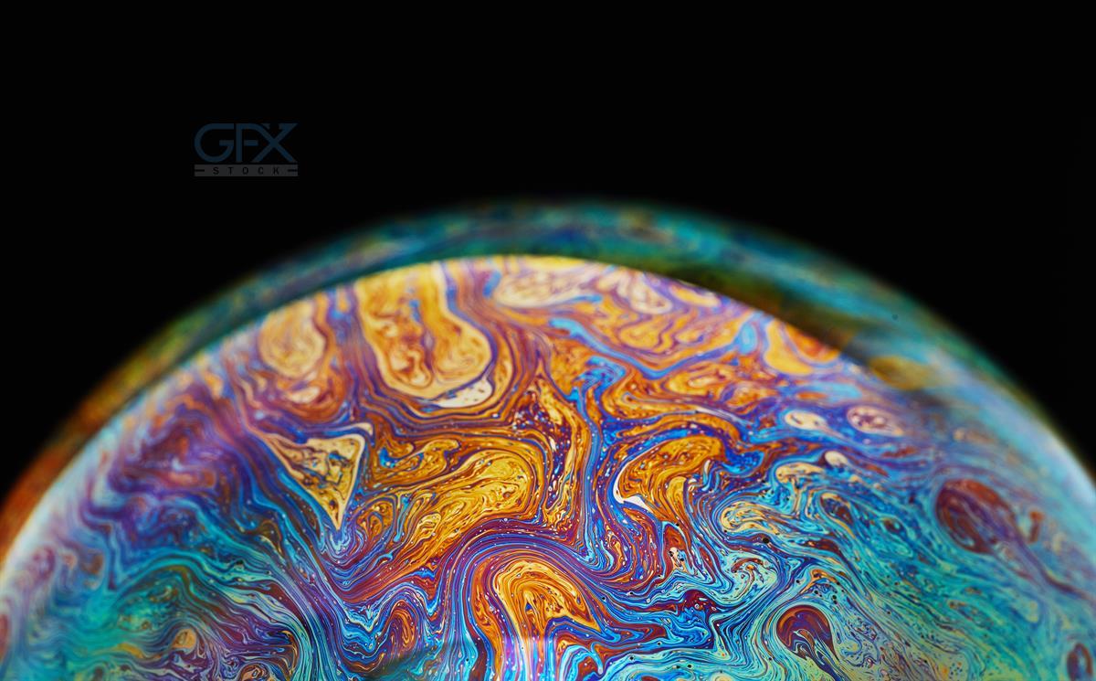 تصویر بک‌گراند انتزاعی Abstract Multicolor Planet