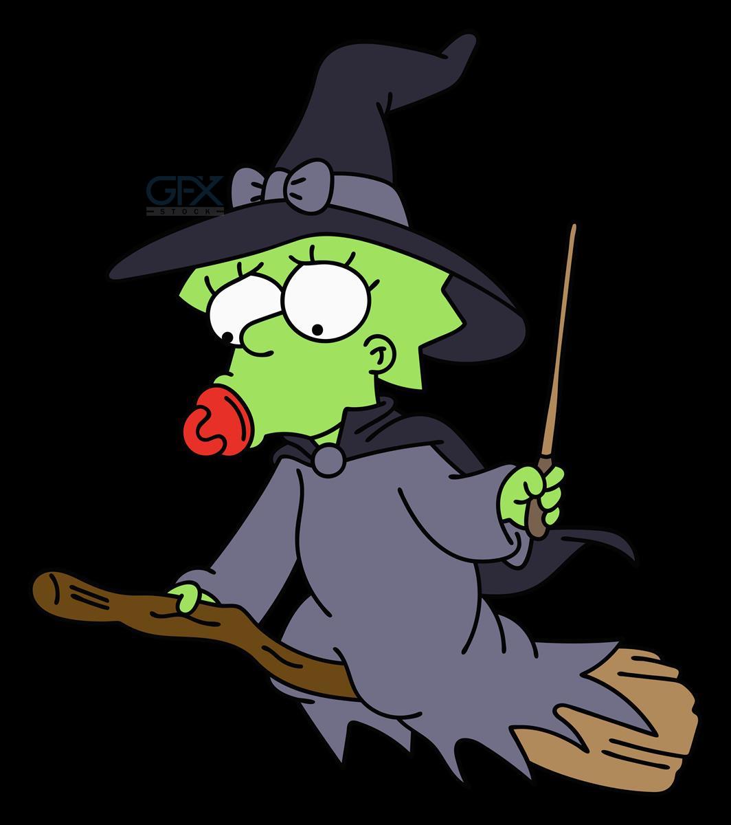 عکس PNG مگی سیمپسون Maggie Simpson Witch