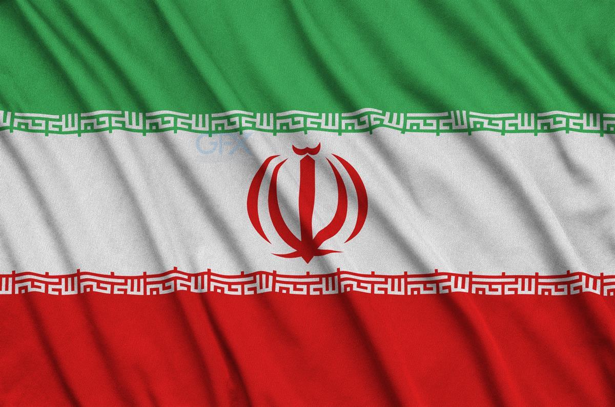 پرچم ایران Iranian Flag بافت پارچه‌ای