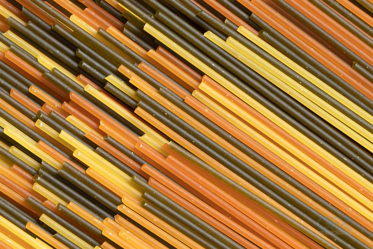 پاستای رنگارنگ colorful pasta photo