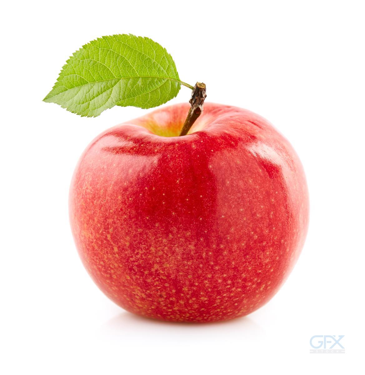 عکس سیب قرمز طبیعی Fresh Red Apple Fruit
