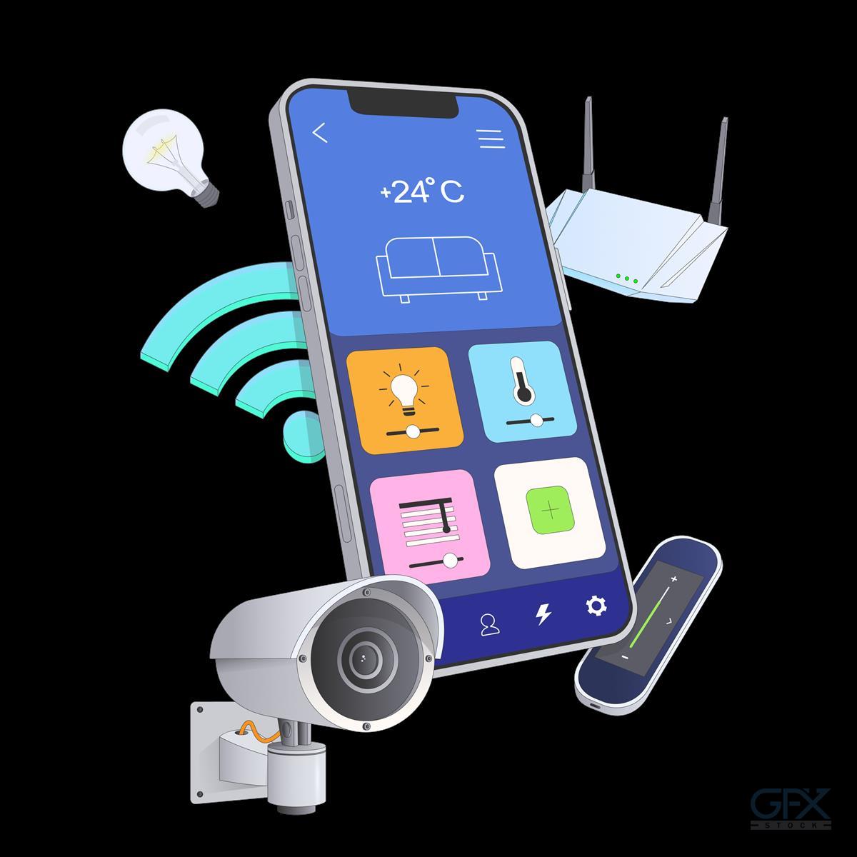 طرح خانه هوشمند Smart Home automation app